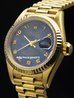 Rolex Datejust Lady 26 Oro President Quadrante Blu Jubilee Arabi 69178 